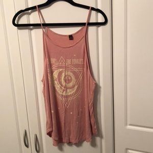 Moon/Sun Pink Tank Top